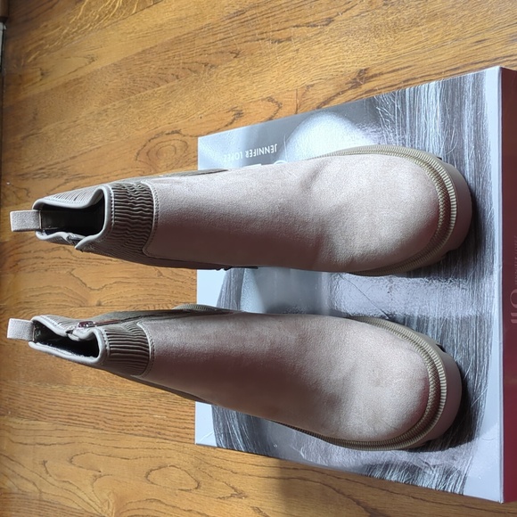 JLO Jennifer Lopez Emalee Bootie Platform Boot Women's Size 10 In Grey Beige - Picture 8 of 16